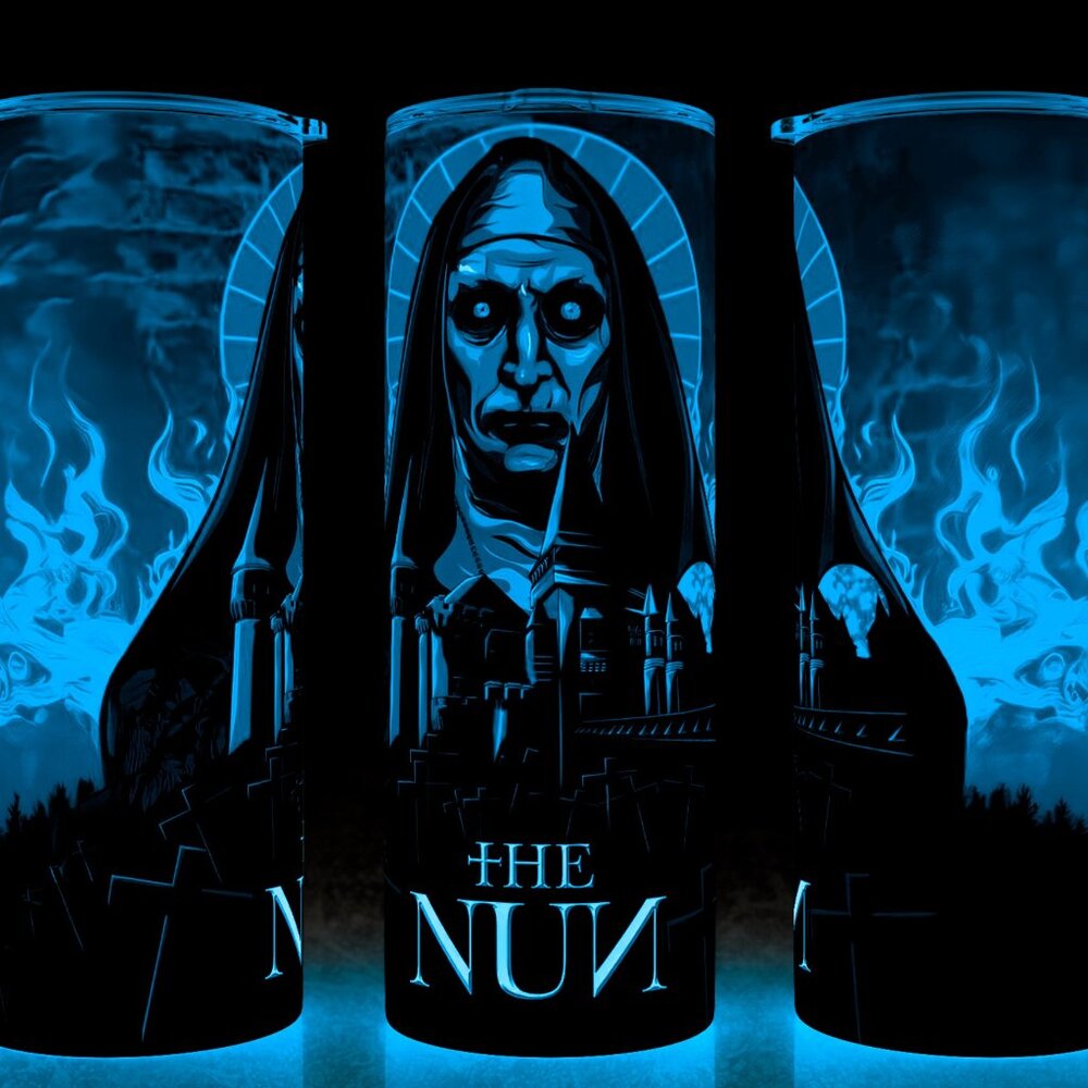 Glow in the Dark The Nun Horror Movie Cup Mug Tumbler